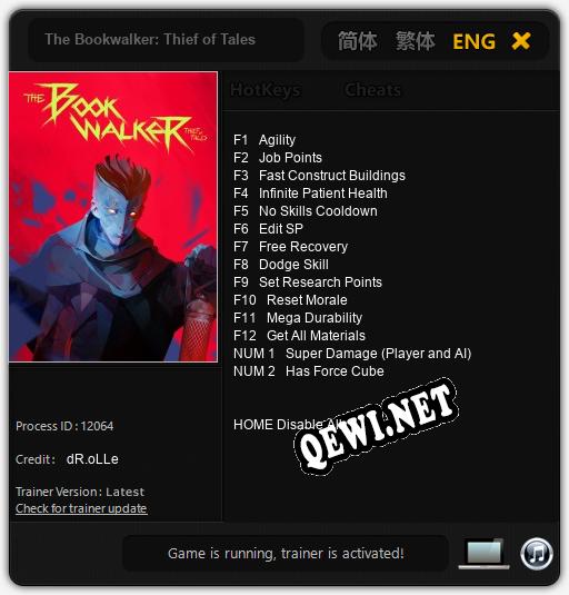 The Bookwalker: Thief of Tales: Трейнер +14 [v1.4]