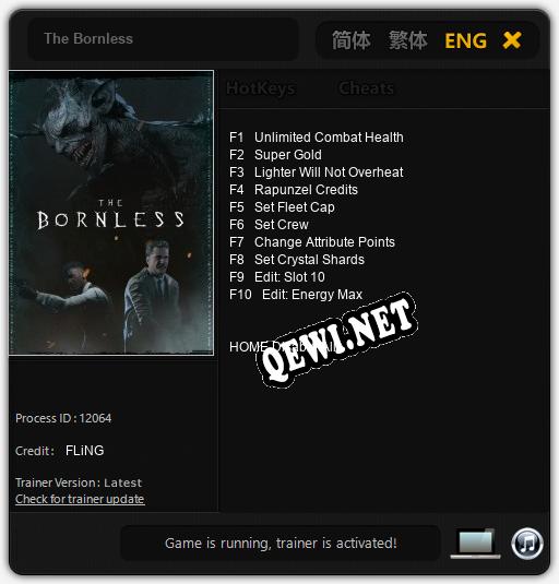 Трейнер для The Bornless [v1.0.5]