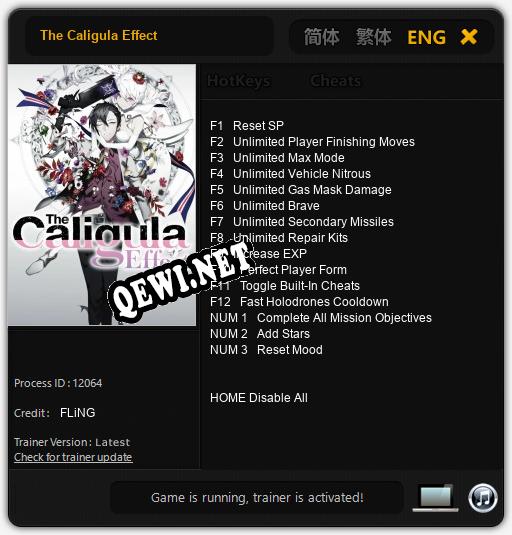 The Caligula Effect: ТРЕЙНЕР И ЧИТЫ (V1.0.9)