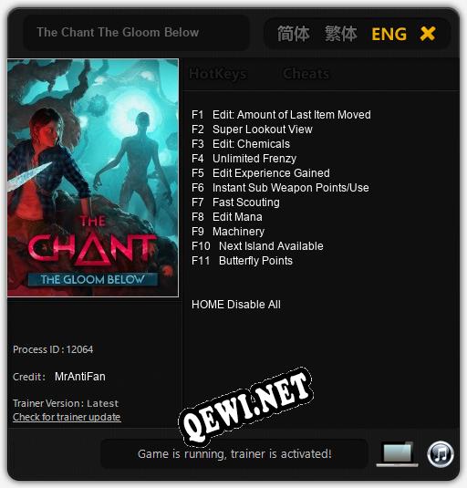 The Chant The Gloom Below: Читы, Трейнер +11 [MrAntiFan]