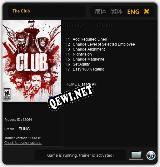 The Club: Трейнер +7 [v1.1]