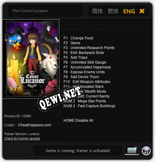 The Count Lucanor: Читы, Трейнер +15 [CheatHappens.com]