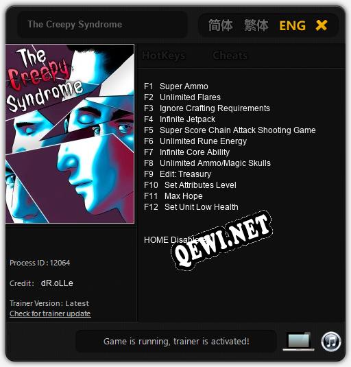 The Creepy Syndrome: ТРЕЙНЕР И ЧИТЫ (V1.0.23)