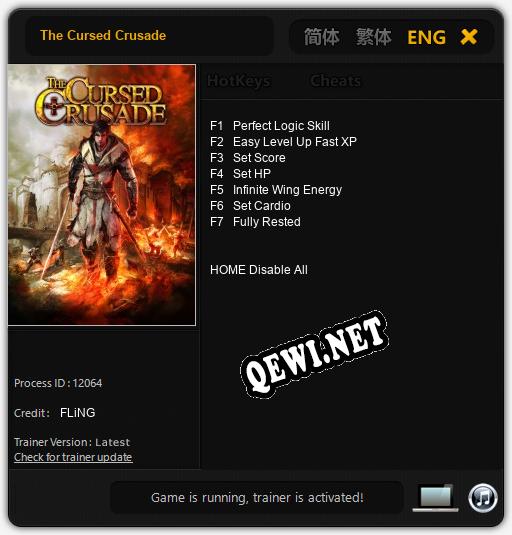 The Cursed Crusade: Читы, Трейнер +7 [FLiNG]