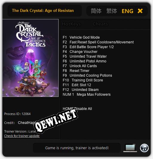 The Dark Crystal: Age of Resistance Tactics: ТРЕЙНЕР И ЧИТЫ (V1.0.83)