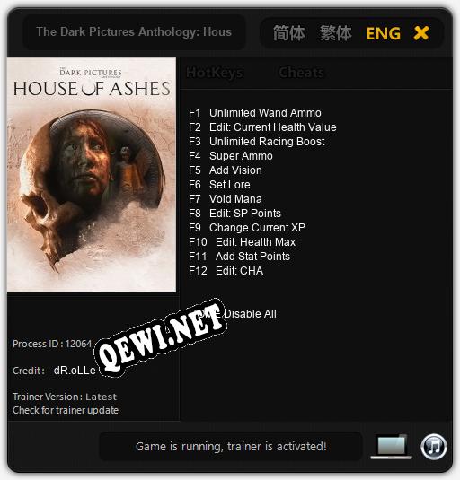 The Dark Pictures Anthology: House of Ashes: ТРЕЙНЕР И ЧИТЫ (V1.0.50)