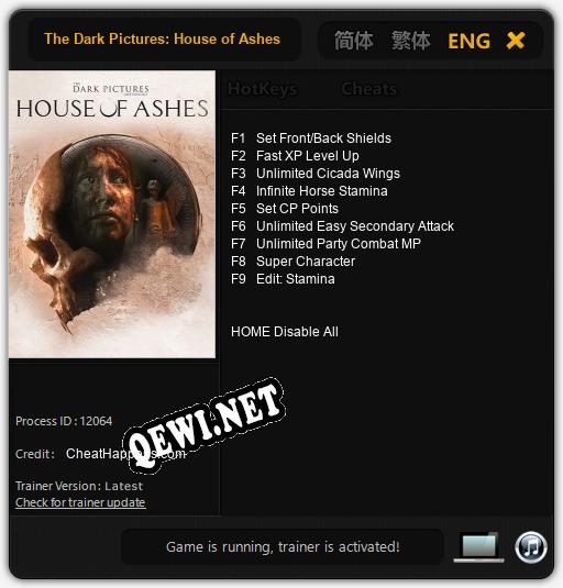 Трейнер для The Dark Pictures: House of Ashes [v1.0.8]