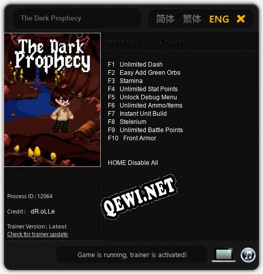 The Dark Prophecy: Трейнер +10 [v1.2]
