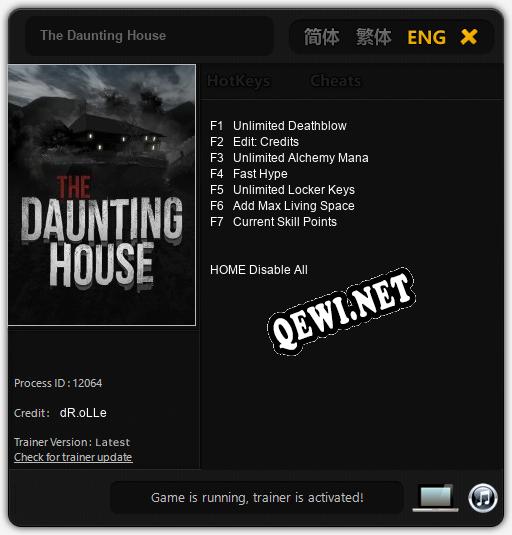 The Daunting House: Читы, Трейнер +7 [dR.oLLe]