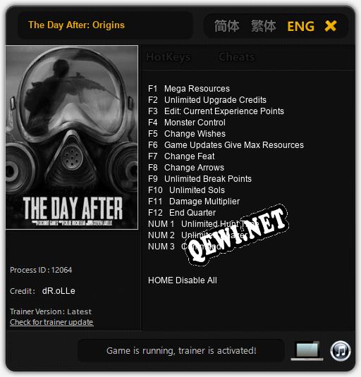 The Day After: Origins: Читы, Трейнер +15 [dR.oLLe]