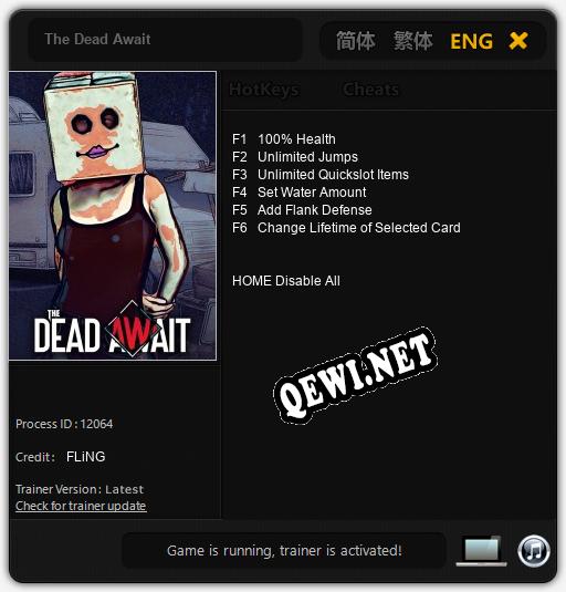 Трейнер для The Dead Await [v1.0.6]