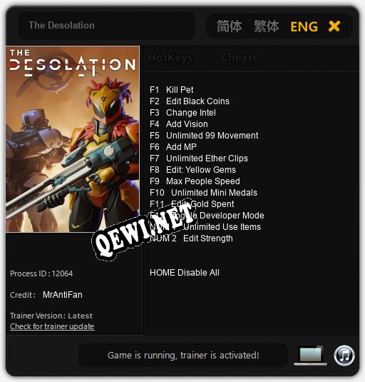The Desolation: Читы, Трейнер +14 [MrAntiFan]