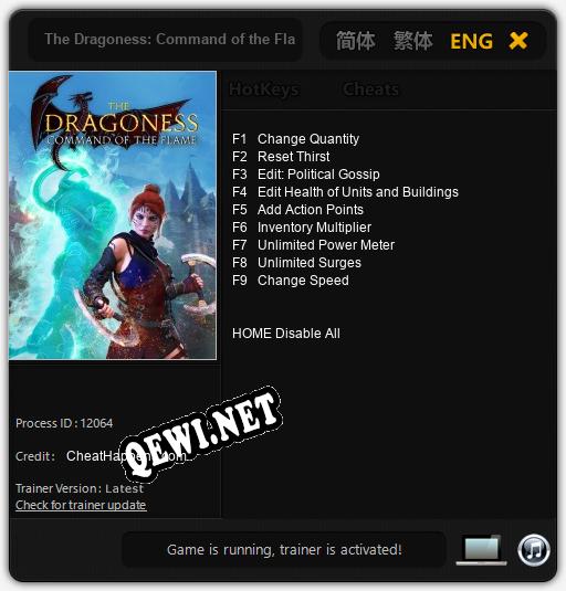 The Dragoness: Command of the Flame: Трейнер +9 [v1.2]