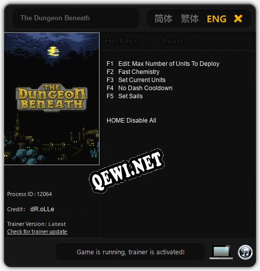 Трейнер для The Dungeon Beneath [v1.0.3]