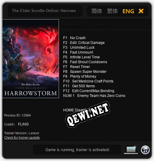 The Elder Scrolls Online: Harrowstorms: Читы, Трейнер +13 [FLiNG]