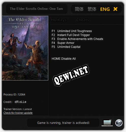 The Elder Scrolls Online: One Tamriel: Читы, Трейнер +5 [dR.oLLe]