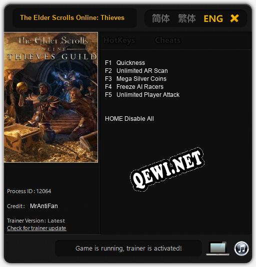 The Elder Scrolls Online: Thieves Guild: Трейнер +14 [v1.2]