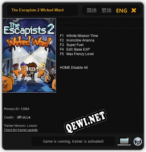 The Escapists 2 Wicked Ward: Трейнер +5 [v1.9]