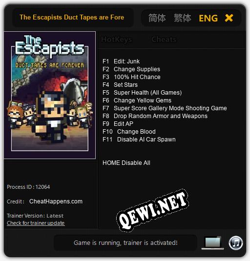 The Escapists Duct Tapes are Forever: Трейнер +11 [v1.1]