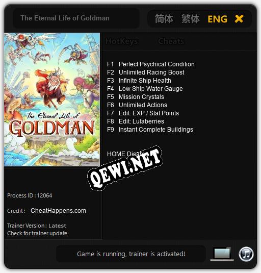 The Eternal Life of Goldman: ТРЕЙНЕР И ЧИТЫ (V1.0.25)