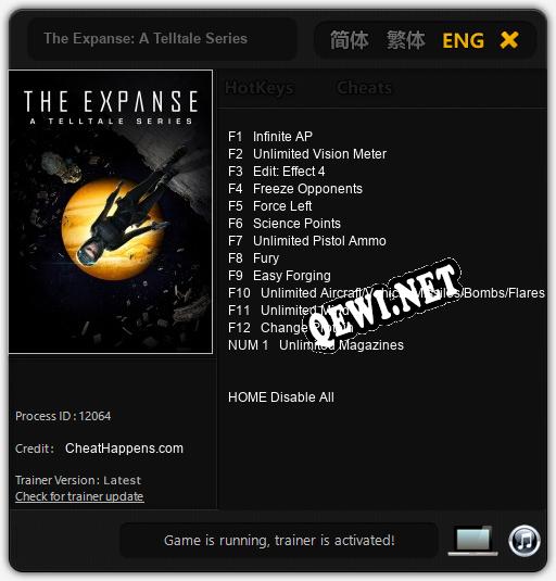 The Expanse: A Telltale Series: Читы, Трейнер +13 [CheatHappens.com]