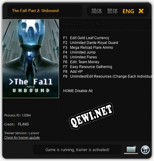 The Fall Part 2: Unbound: Читы, Трейнер +9 [FLiNG]