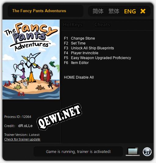 The Fancy Pants Adventures: ТРЕЙНЕР И ЧИТЫ (V1.0.71)