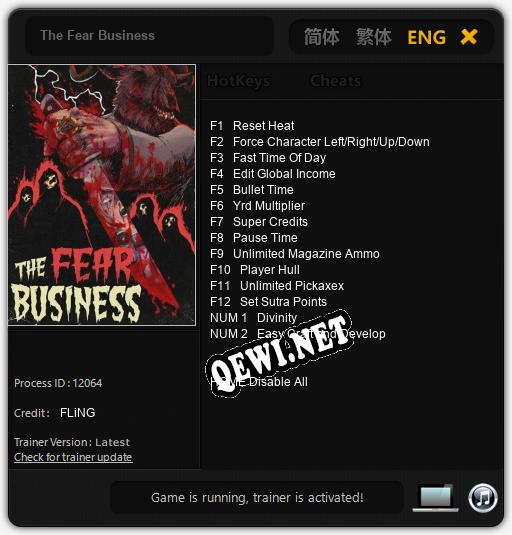 The Fear Business: ТРЕЙНЕР И ЧИТЫ (V1.0.97)