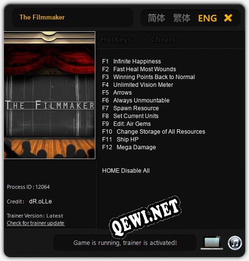 The Filmmaker: ТРЕЙНЕР И ЧИТЫ (V1.0.93)
