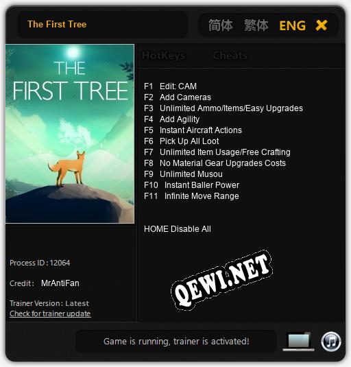 Трейнер для The First Tree [v1.0.9]