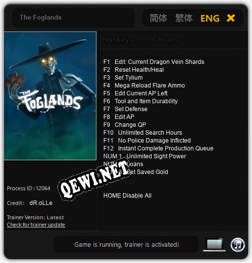 The Foglands: Читы, Трейнер +15 [dR.oLLe]