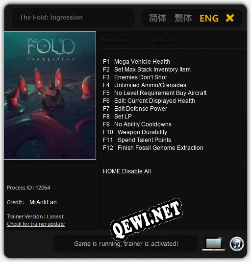 The Fold: Ingression: Читы, Трейнер +12 [MrAntiFan]
