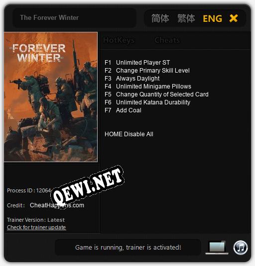 The Forever Winter: Читы, Трейнер +7 [CheatHappens.com]