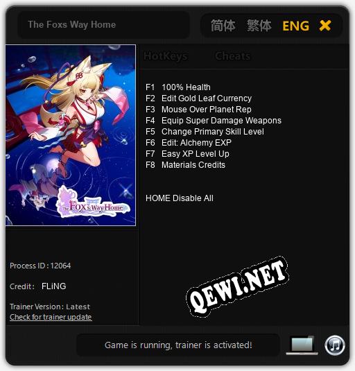 Трейнер для The Foxs Way Home [v1.0.5]