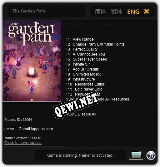 The Garden Path: Читы, Трейнер +13 [CheatHappens.com]
