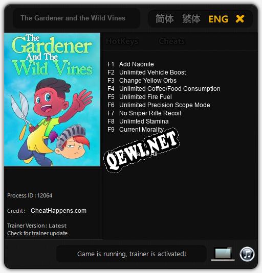 The Gardener and the Wild Vines: ТРЕЙНЕР И ЧИТЫ (V1.0.25)