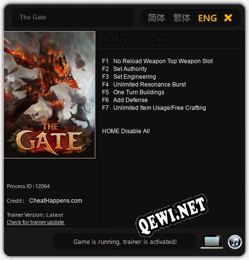 The Gate: Читы, Трейнер +7 [CheatHappens.com]