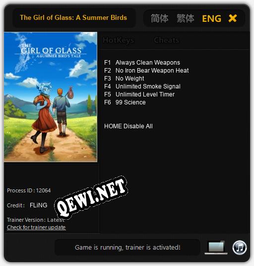 The Girl of Glass: A Summer Birds Tale: ТРЕЙНЕР И ЧИТЫ (V1.0.49)