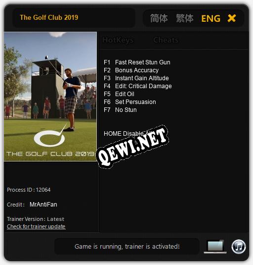 The Golf Club 2019: Трейнер +7 [v1.4]