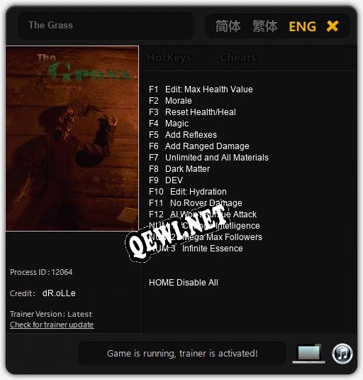 The Grass: Трейнер +15 [v1.2]