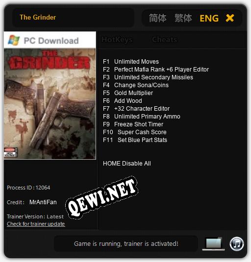 The Grinder: ТРЕЙНЕР И ЧИТЫ (V1.0.26)