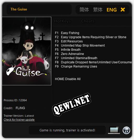 Трейнер для The Guise [v1.0.2]