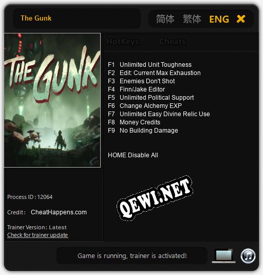 The Gunk: Читы, Трейнер +9 [CheatHappens.com]