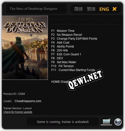 The Hero of Deathtrap Dungeon: Читы, Трейнер +11 [CheatHappens.com]