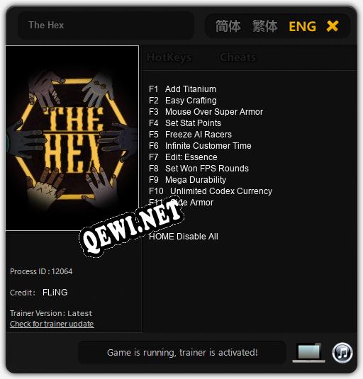 The Hex: Читы, Трейнер +11 [FLiNG]