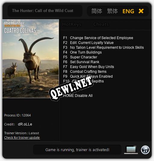 The Hunter: Call of the Wild Cuatro Colinas: Читы, Трейнер +10 [dR.oLLe]