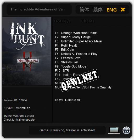 The Incredible Adventures of Van Helsing 2: Ink Hunt: Читы, Трейнер +14 [MrAntiFan]