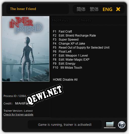 Трейнер для The Inner Friend [v1.0.4]