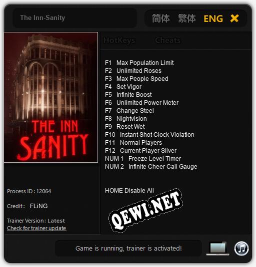 The Inn-Sanity: ТРЕЙНЕР И ЧИТЫ (V1.0.94)