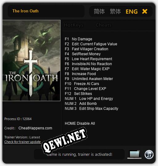The Iron Oath: Трейнер +15 [v1.5]
